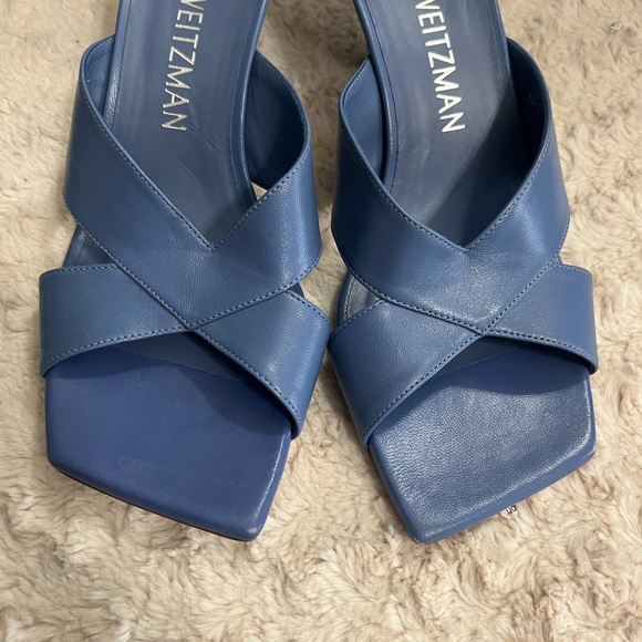 Stuart Weitzman Blue Carmen Sandal heel‎ NEW 10 - Picture 6 of 10